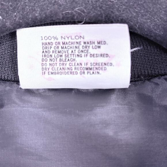 Vtg 90s Satin Bomber Cafe Racer Jacket University Of King Fu Streetwear Size L - Picture 4 of 5